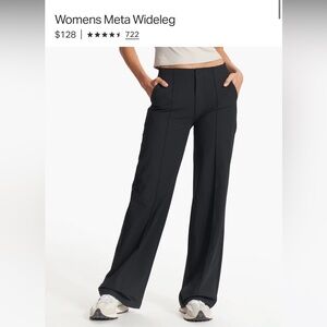 Vuori Meta Wide Leg Pants Small Black Women like new